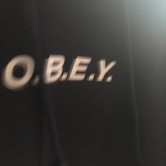 Dark navy obey women’s hoodie - Picture 3 of 3